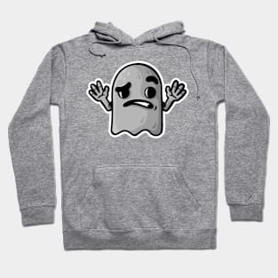 confused little grey ghost w Hoodie